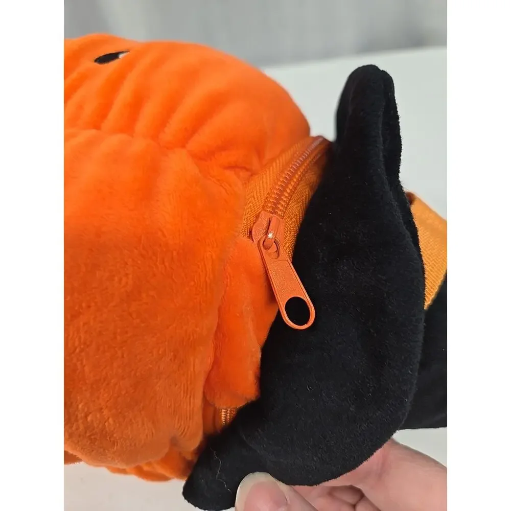 Teytoy Halloween Pumpkin with Hidden Cavity Plush Stuffed Toy 11 Inch